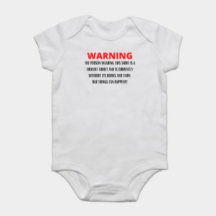 WARNING Crochet Addict Baby Bodysuit
